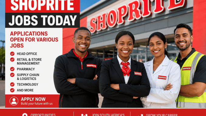 Shoprite Jobs Today