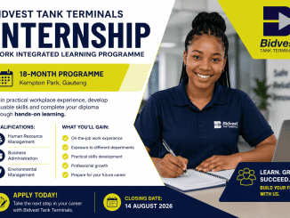 Bidvest Tank Work Integrated Learning Internship