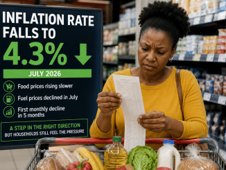Inflation Rate falls to 4.3%