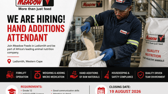 Hand Additions Attendant vacancy