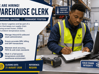 Vector Logistics Warehouse Clerk Vacancy in Midrand