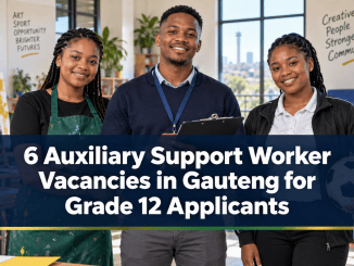 6 Auxiliary Support Worker Vacancies