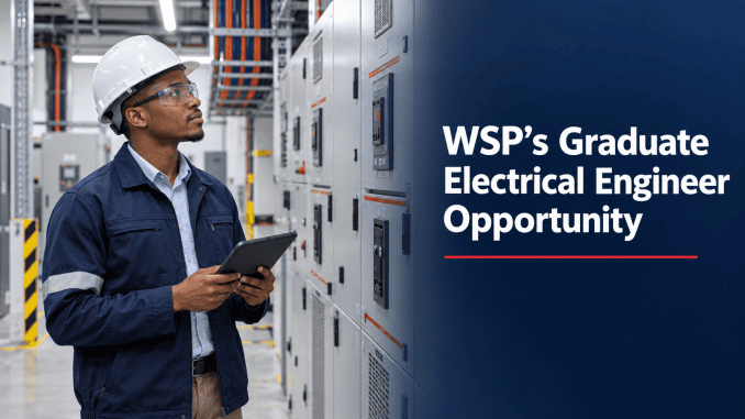 WSP’s Graduate Electrical Engineer Opportunity