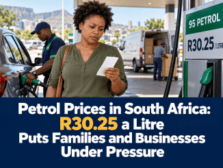 Petrol Prices in South Africa R30.25 a Litre Puts Families and Businesses Under Pressure